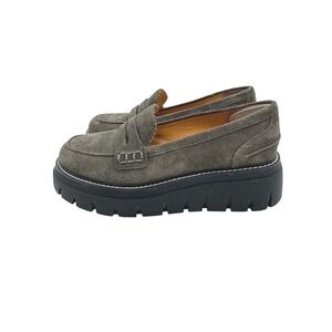 J/Slides Tyler Platform Penny Loafers Chunky Lug Platform Sole Womens